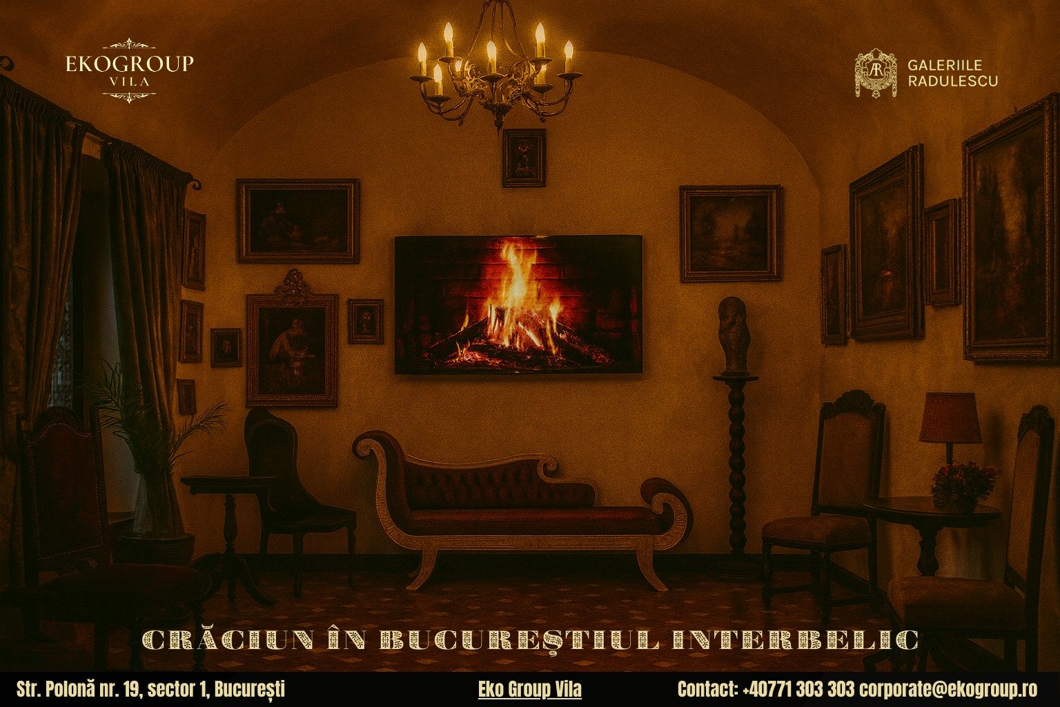 Obiceiuri de iarnă din Bucureștiul regal, readuse la viață la expoziția Crăciunul anilor ’30 de la Eko Group Vila