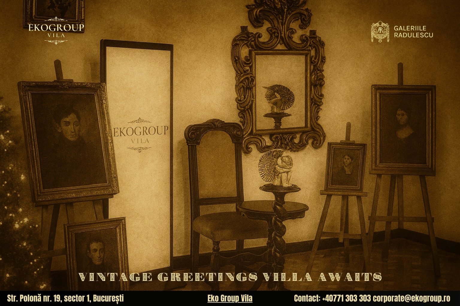 Urări de Crăciun inspirate din perioada interbelică: o experiență culturală unică la Crăciunul anilor ’30 găzduit de Eko Group Vila